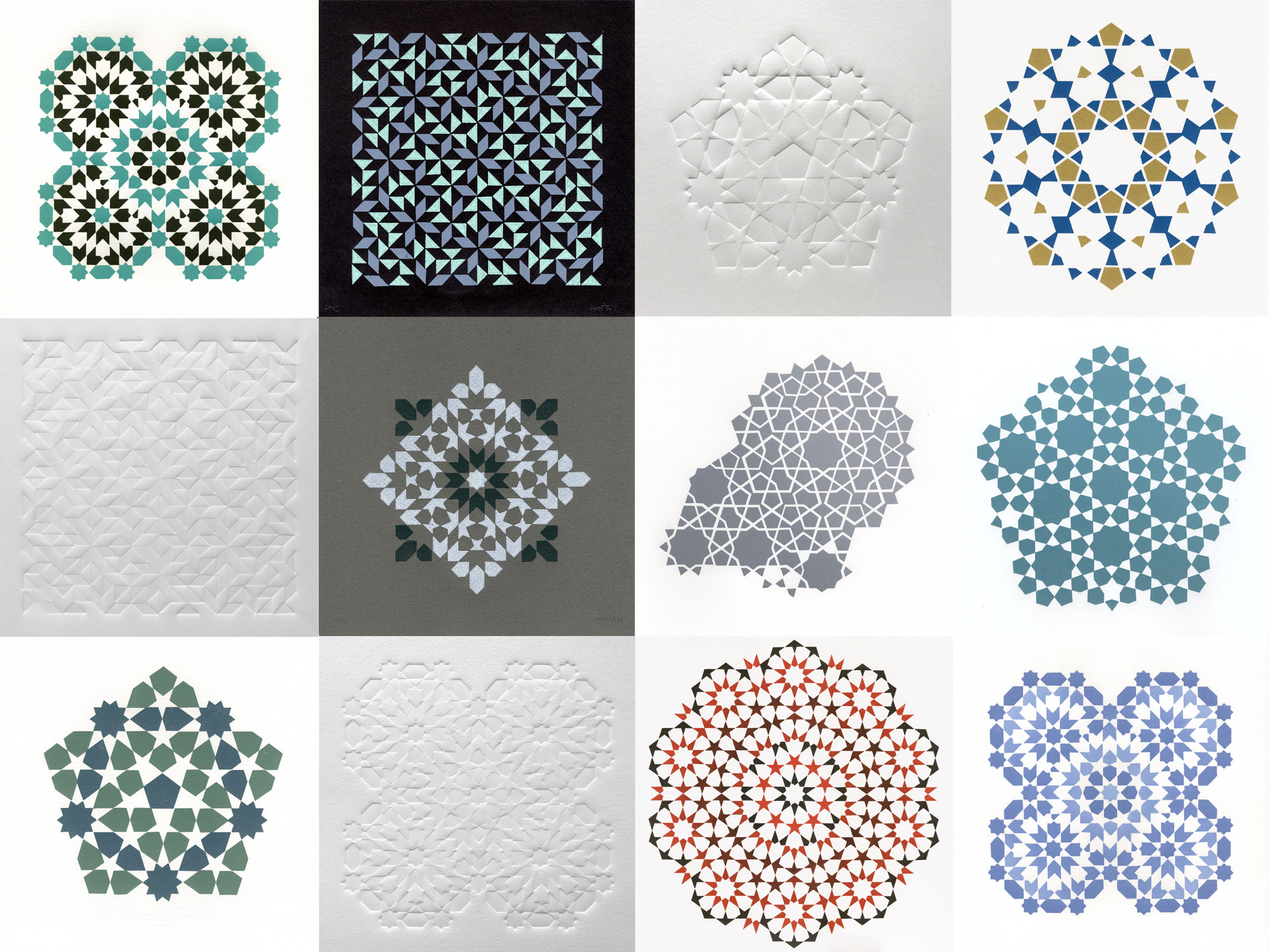 Printing Islamic geometric patterns using lasercut tiles  