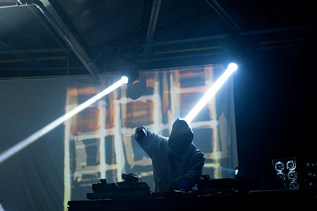 Performing live visuals at Supersonic Festival 2010